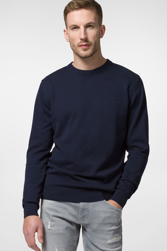 Sweter Bawełniany Granatowy PM3